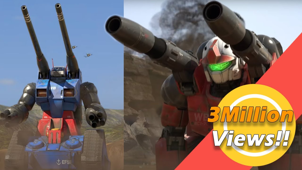 02  ジオン軍とガンタンク・ガンキャノンの激戦！！ /Zeon vs Guntank & Guncannon–Clash on the Battlefield! [Gundam Fan movie]