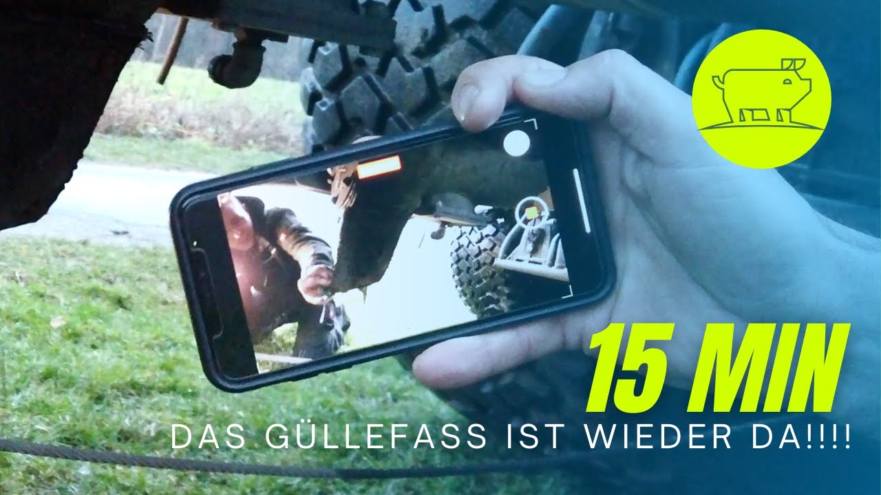 15min das Güllefaß aus dem Winterschlaf geholt