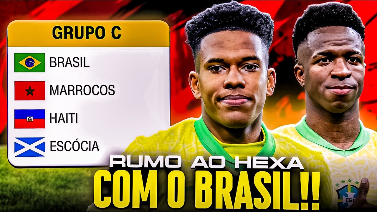 RUMO ao HEXA! COPA DO MUNDO 2026 com o BRASIL !! PES2026