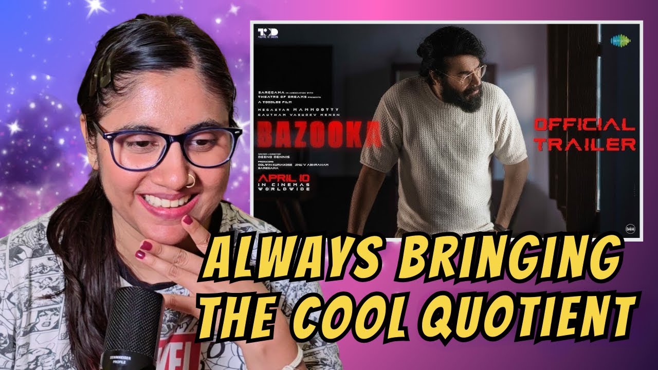 Bazooka - Official Trailer Reaction | Mammootty | Gautham Menon | Deeno Dennis | Ashmita Reacts
