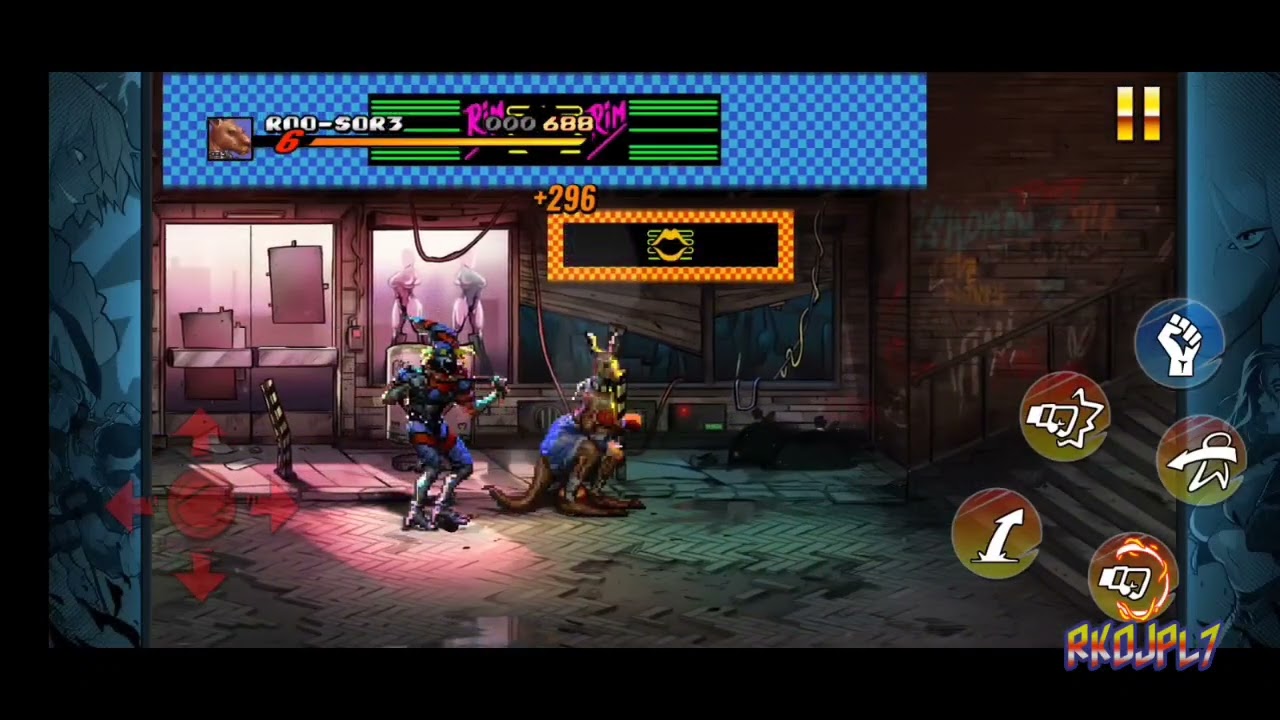 How to unlock Roo on touchscreen - Streets of Rage 4 Mobile.