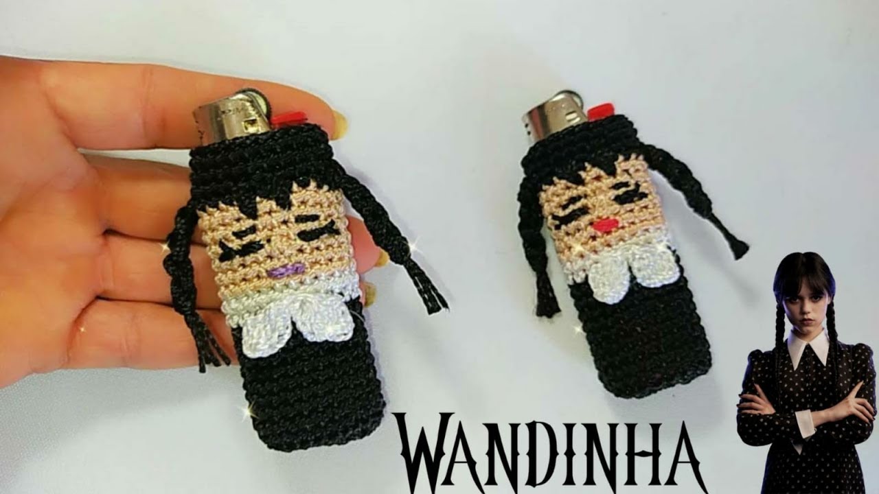 CAPINHA PARA ISQUEIRO TEMA (WANDINHA)🦇🦇