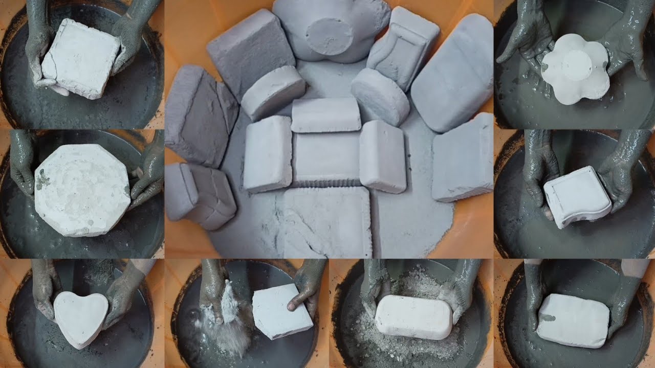10K Celebration🎊🥳 Video 2/6 ||New Texture|| Grey Clay (made with multani mitti) Dry+💦Crumbling ASMR