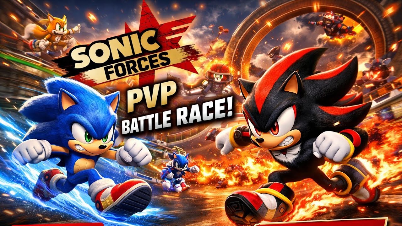 Sonic forces pvp battle race 😱 #live