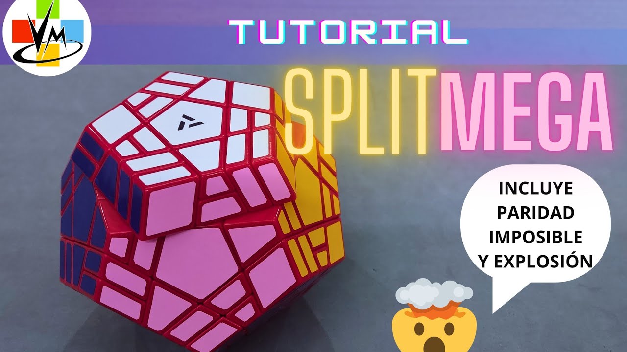 ✅ Tutorial MEGAMINX SPLIT AJ  con INCIDENTES 😂😂 paridad imposible+POP 🤯
