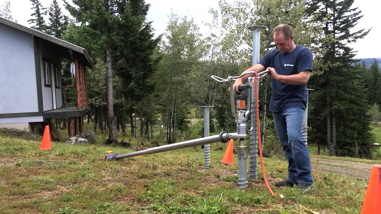 Krinner Ground Screw Demo
