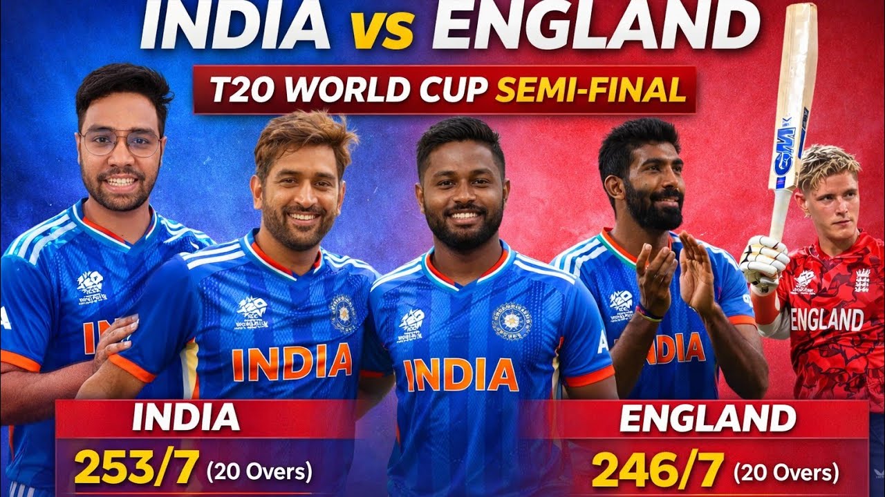 IND vs ENG Thriller! India Beat England by 7 Runs | Bethell 105 vs Samson 89 | T20 World Cup 2026 