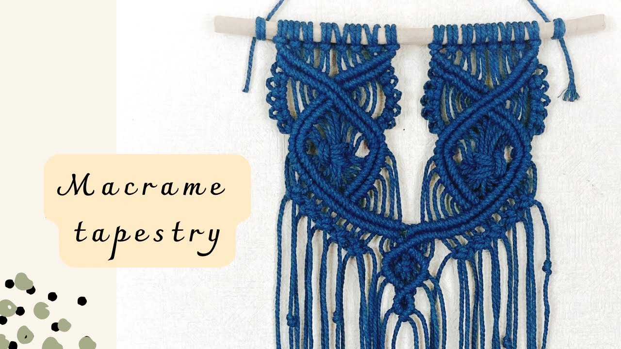 DIY マクラメタペストリー/macrame wall hanging home decor