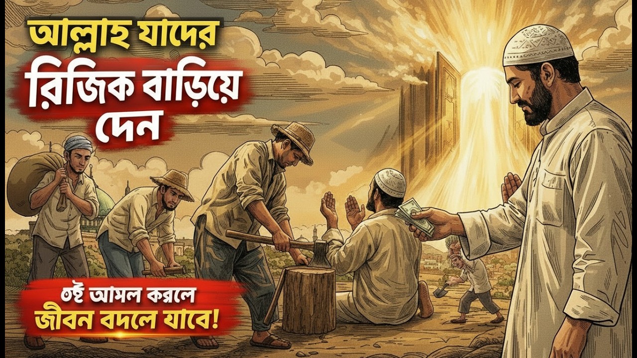 রিজিক নিয়ে টেনশন করবেন না,কীভাবে আল্লাহ রিজিক বাড়িয়ে দেন? | Islamic Motivation Bangla