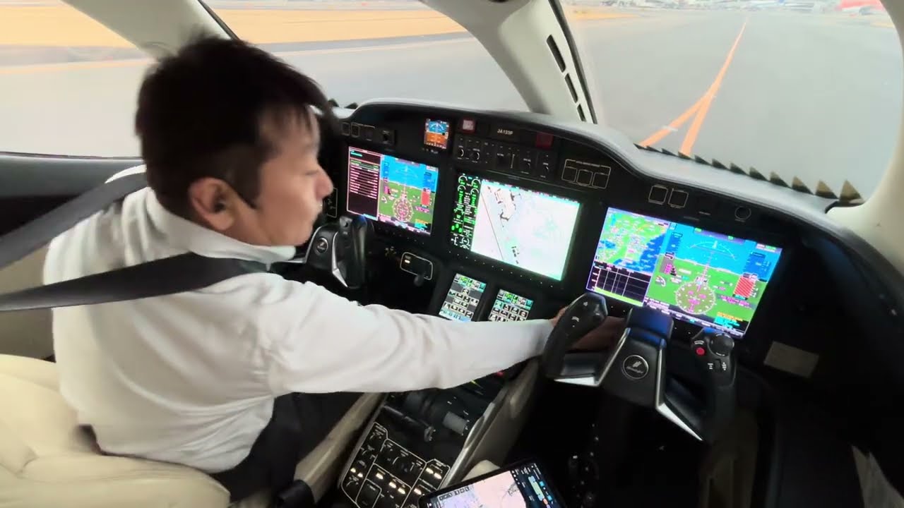 HA-420 Honda jet 成田空港から羽田空港へ1人でフェリーしました！JA123P