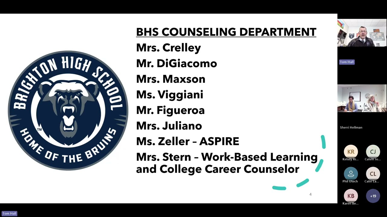 BHS PTSA Meeting with the Principal - Program Planning - Jan. 21, 2026