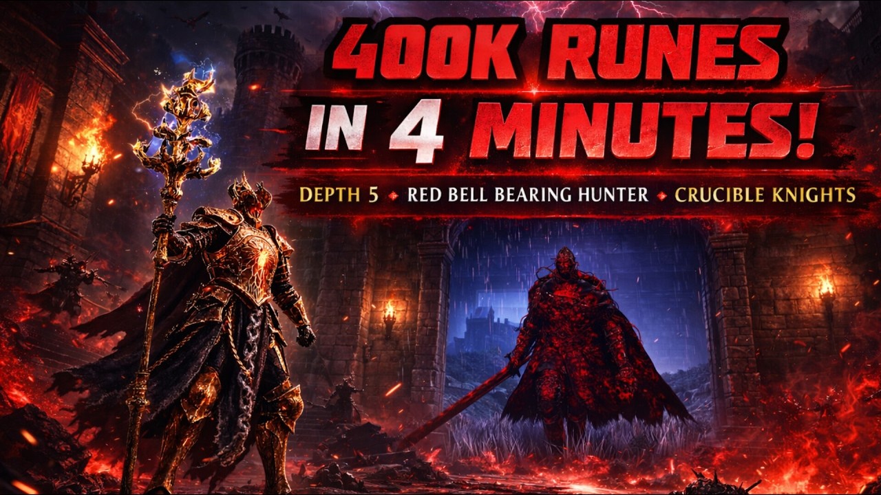 Depth 5 SOLO Entire Castle CLEAR in under 4 minutes - Elden Ring Nightreign