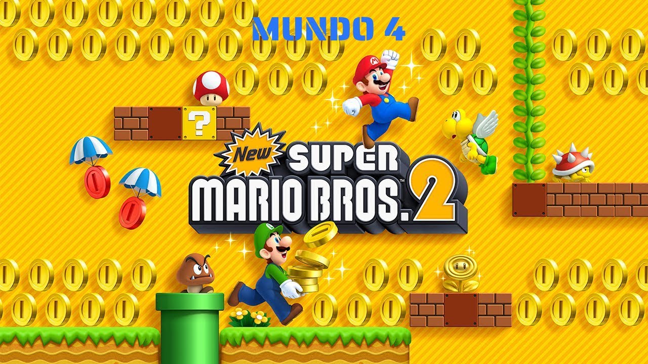 New Super Mario Bros 2 - Mundo 4 100%
