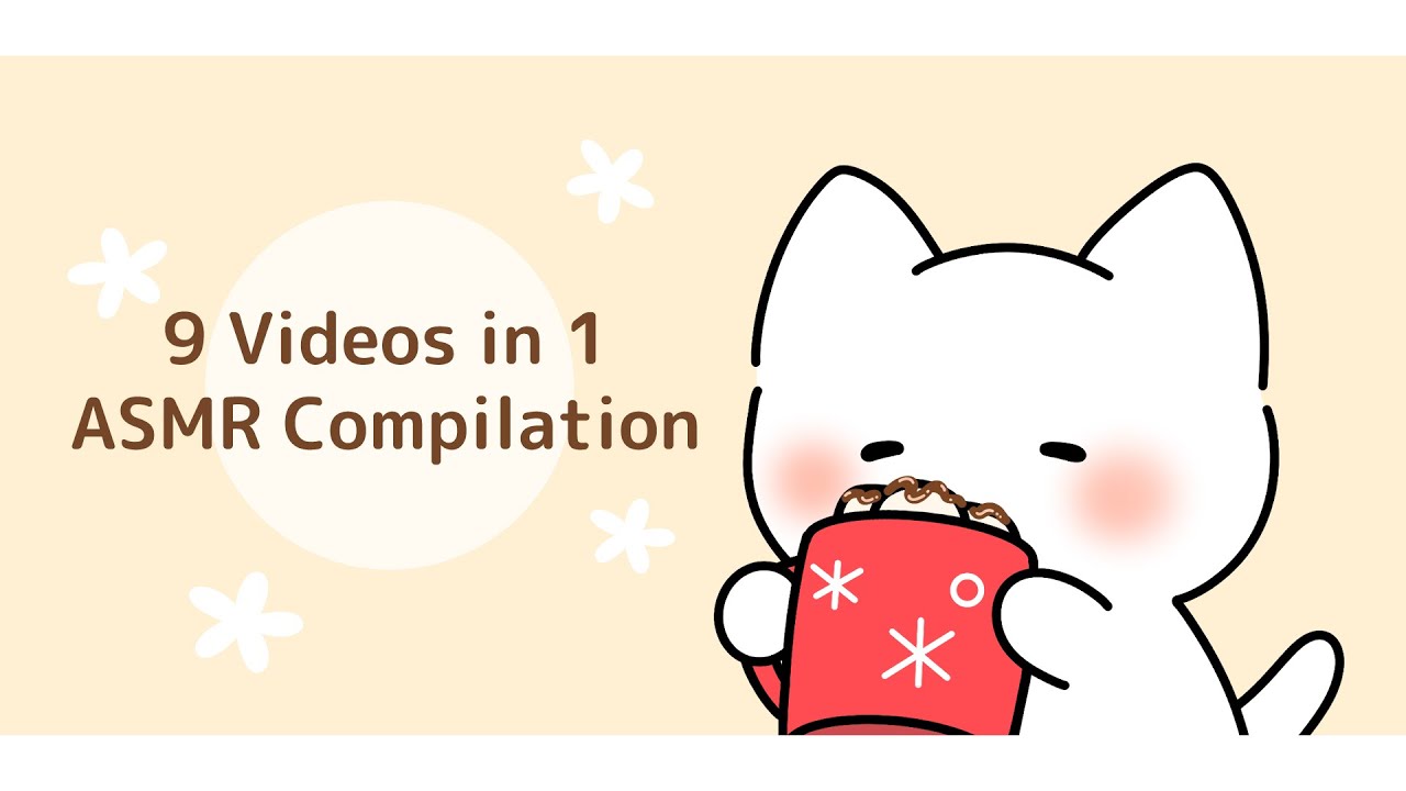 ASMRコンピレーション💖かわいい猫のアニメ🐈