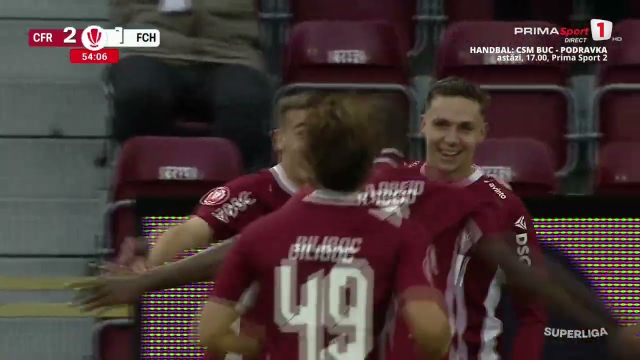 REZUMAT: CFR Cluj - Hermannstadt 2-1. Prima victorie a lui Mandorlini, primul gol pentru Munteanu