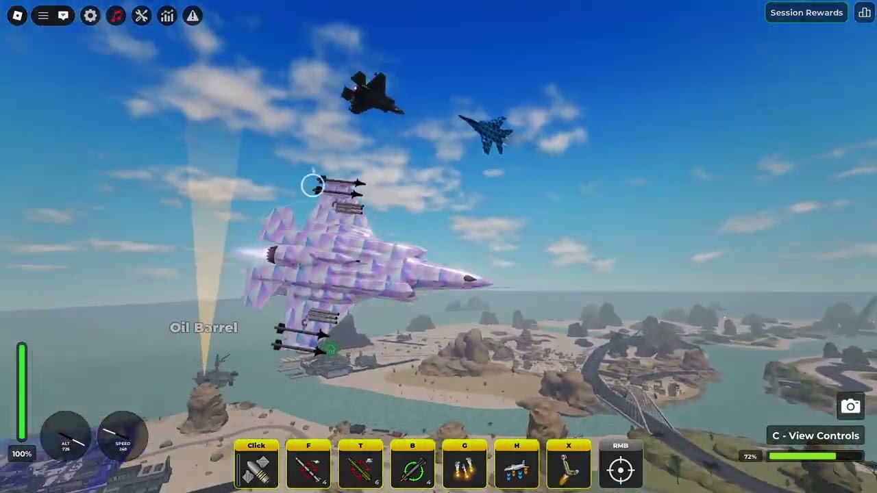 Destroying War Tycoon server with the new F-35B Lightning II