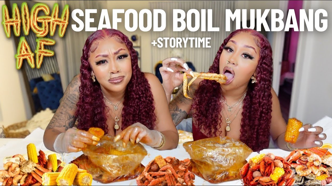 HIGH SEAFOOD BOIL MUKBANG| WORST APARTMENT EVER STORYTIME