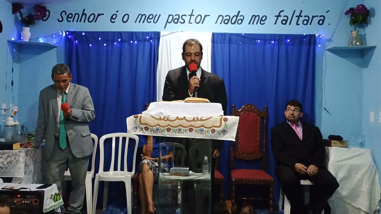 17.03.2026. mensagem forte missionário Fernando igreja o senhor e o meu pastor e nada me faltará.