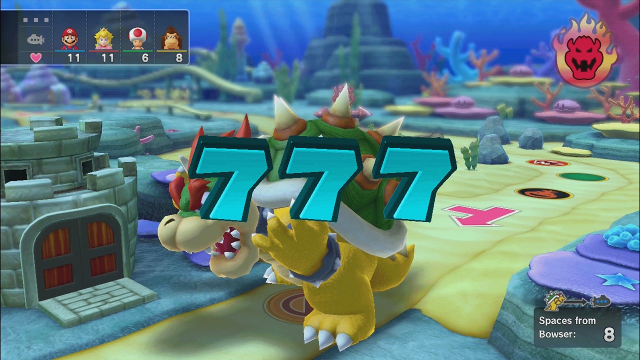 Mario Party 10 - Mario vs Peach vs Toad vs Donkey Kong vs Bowser - Whimsical Waters