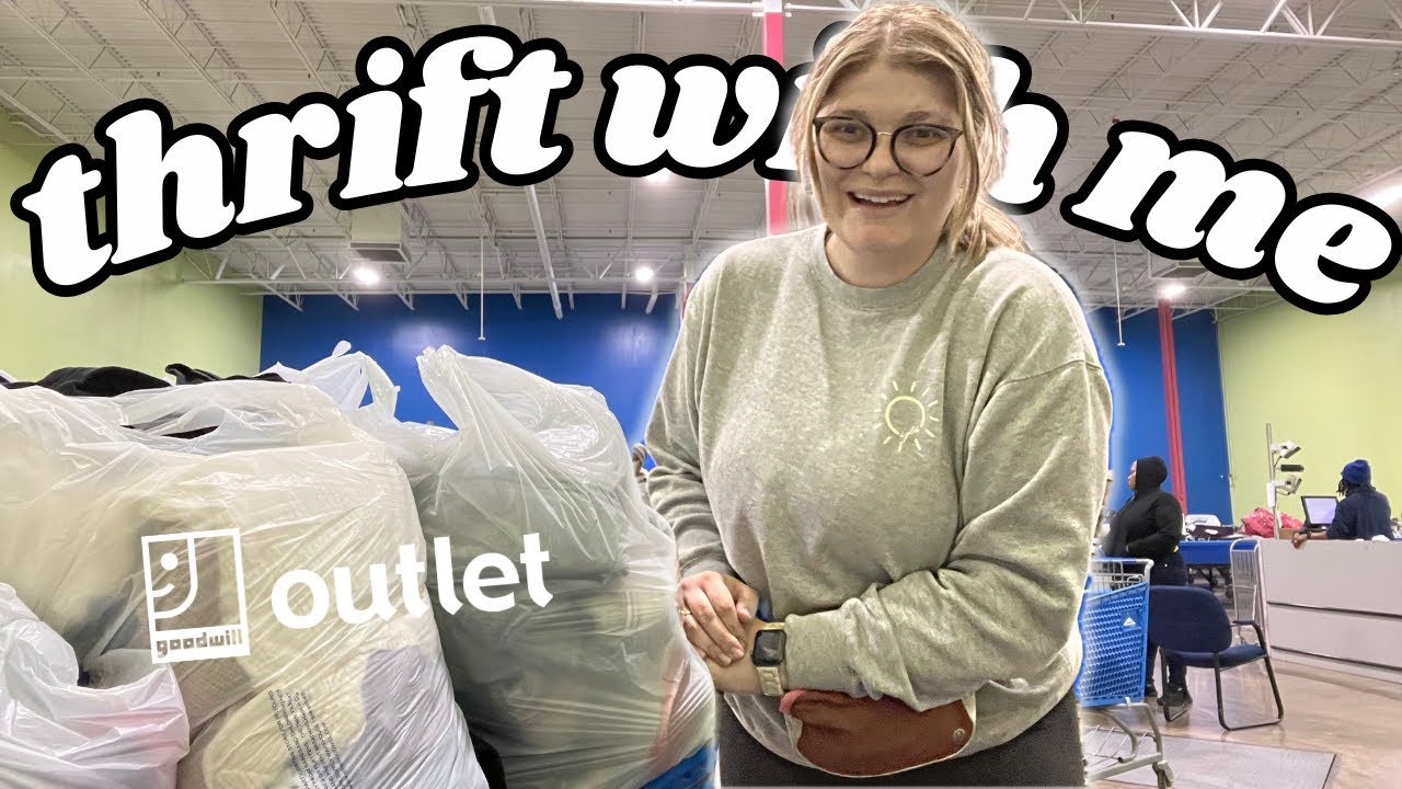 I Thrifted 96 Items for $100 at the Goodwill Outlet! 😱 COME THRIFT WITH ME TO RESELL!