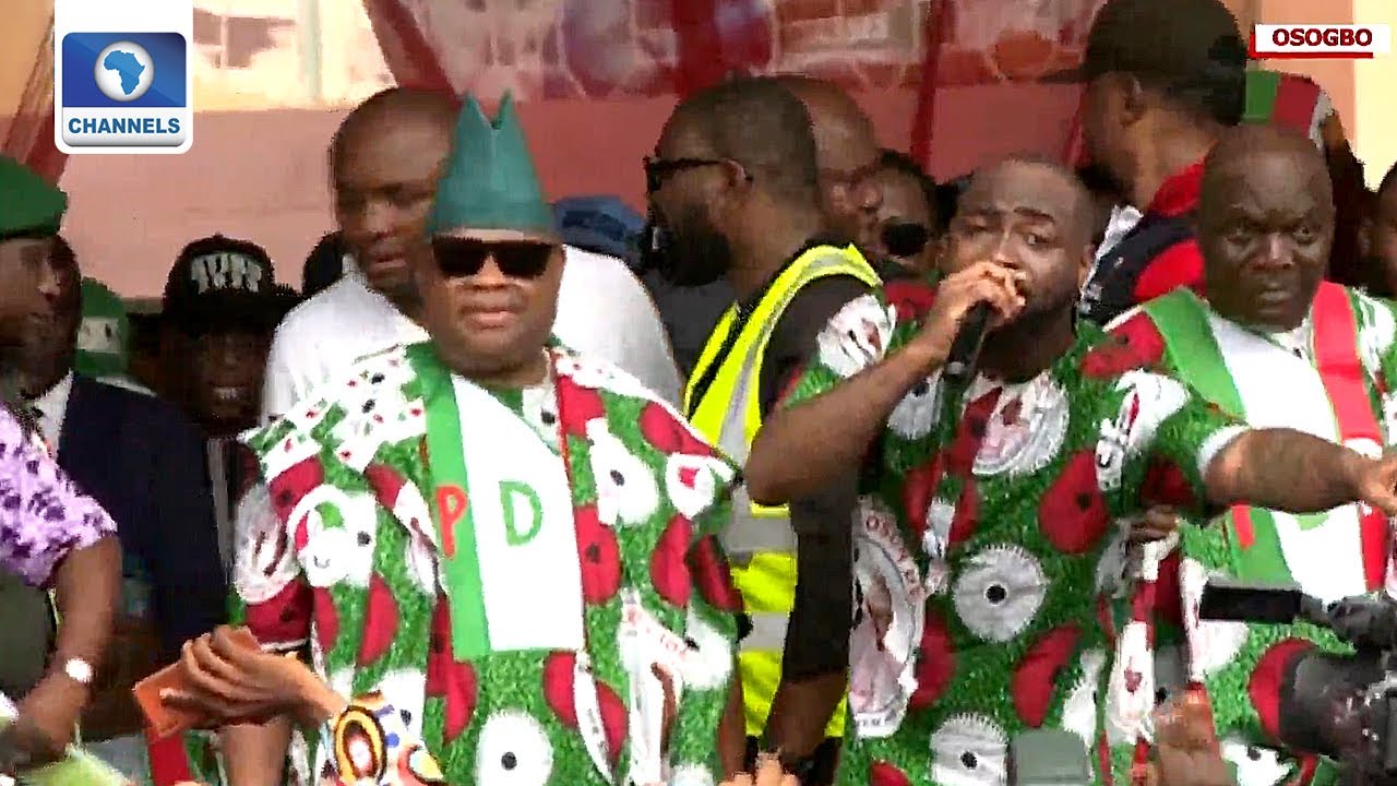 Davido Thrills PDP Supporters At Mega Rally In Osogbo