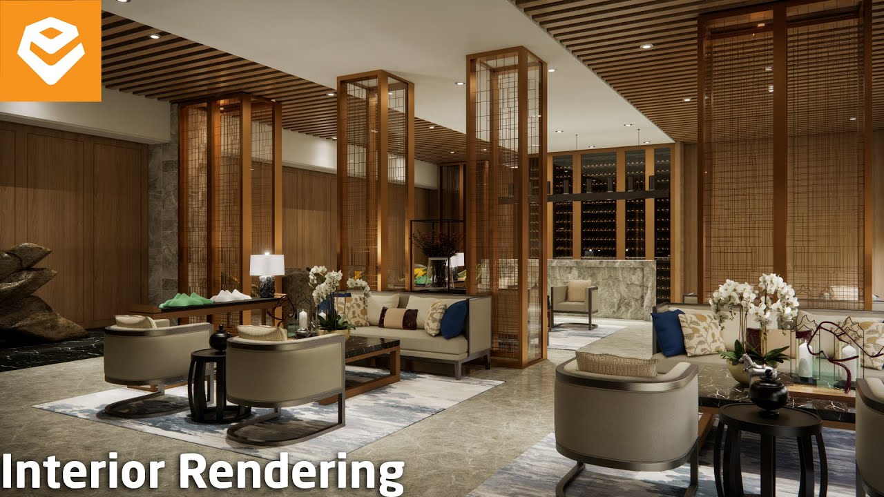 Enscape 4.5 For SketchUp | 067 Realistic Interior Rendering Restaurant