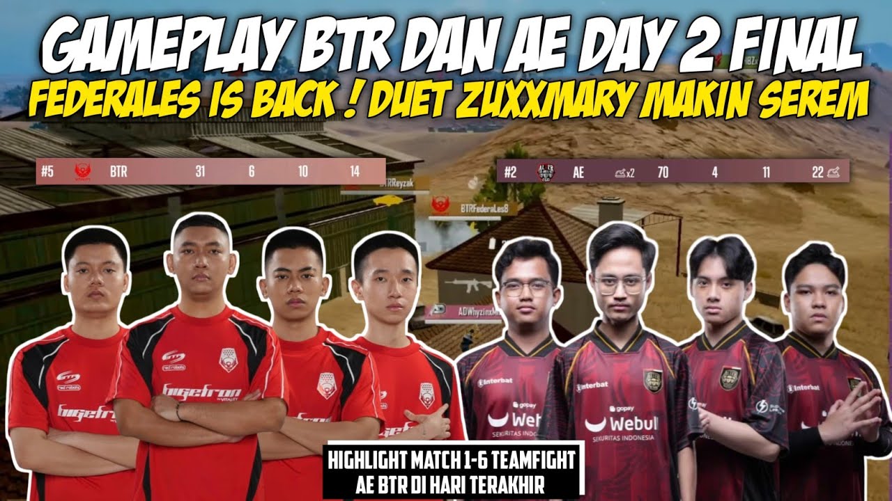 GAMEPLAY BTR DAN AE ARES DI HARI TERAKHIR FINAL RUTHLESS | HIGHLIGHT MATCH 1-6
