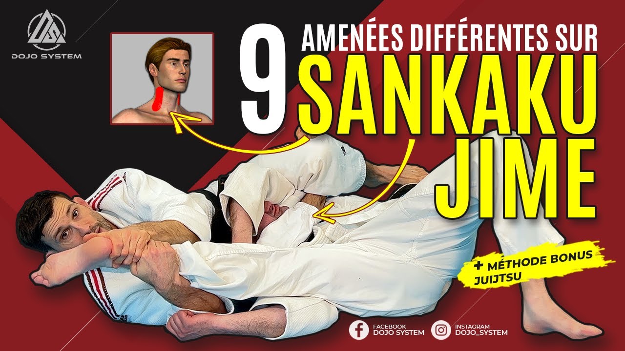 Sankaku-Jime en 9+1 situations différentes - comment faire cet étranglement en Judo ou Jujitsu