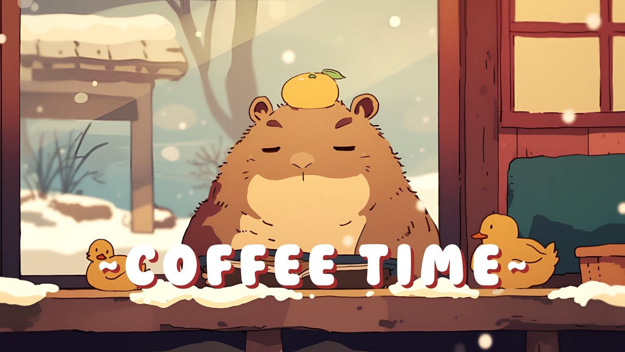 24/7 Capybara Lofi Beats - Study & Chill Music Mix ~ Soothing Ambiance ~ 🌸 ☕ | Study Aid