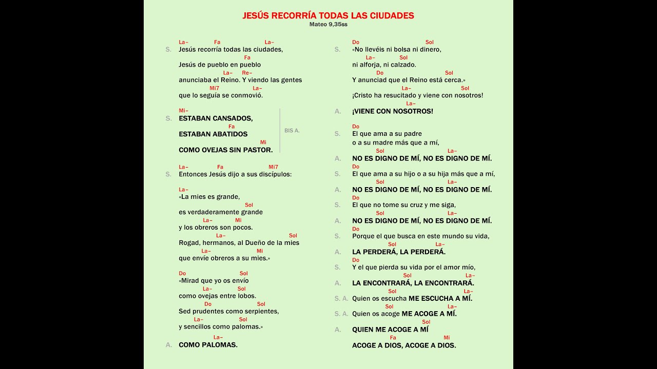 Jesús recorría todas las ciudades