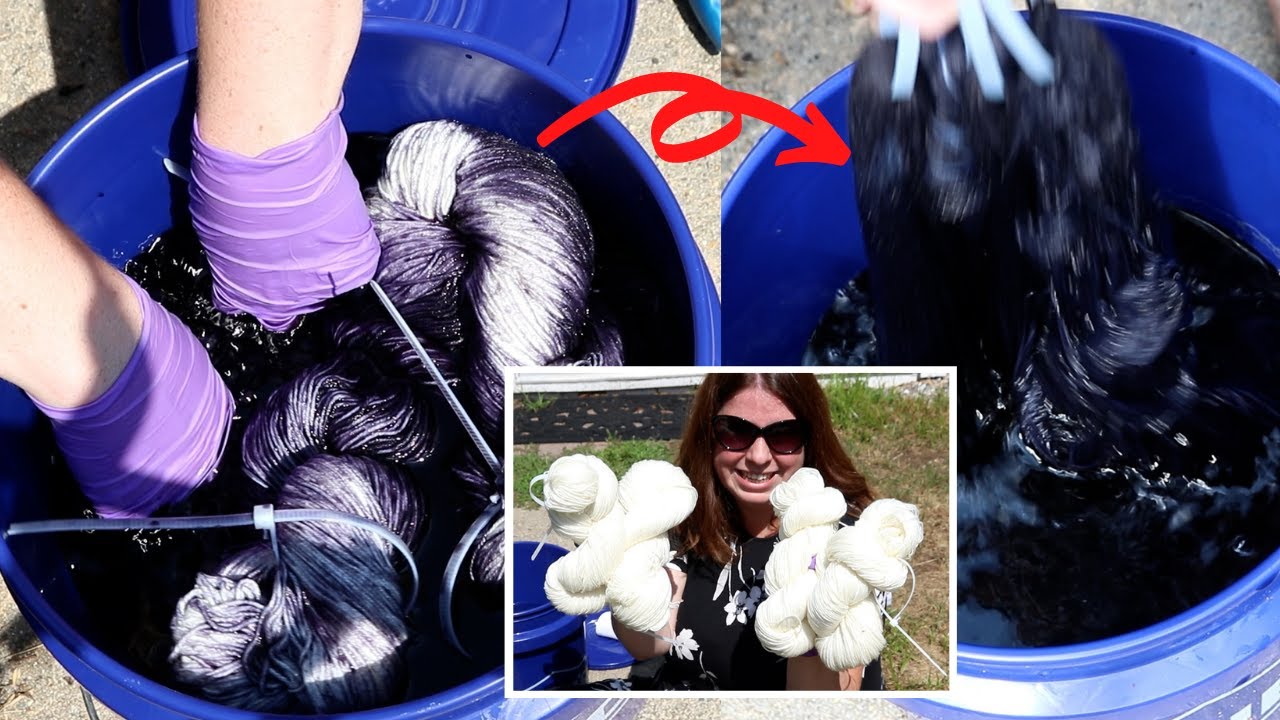 Dyepot Weekly #253 - Cool Vat Dyeing with Twisted Skeins; Attempting to get more tonal variation