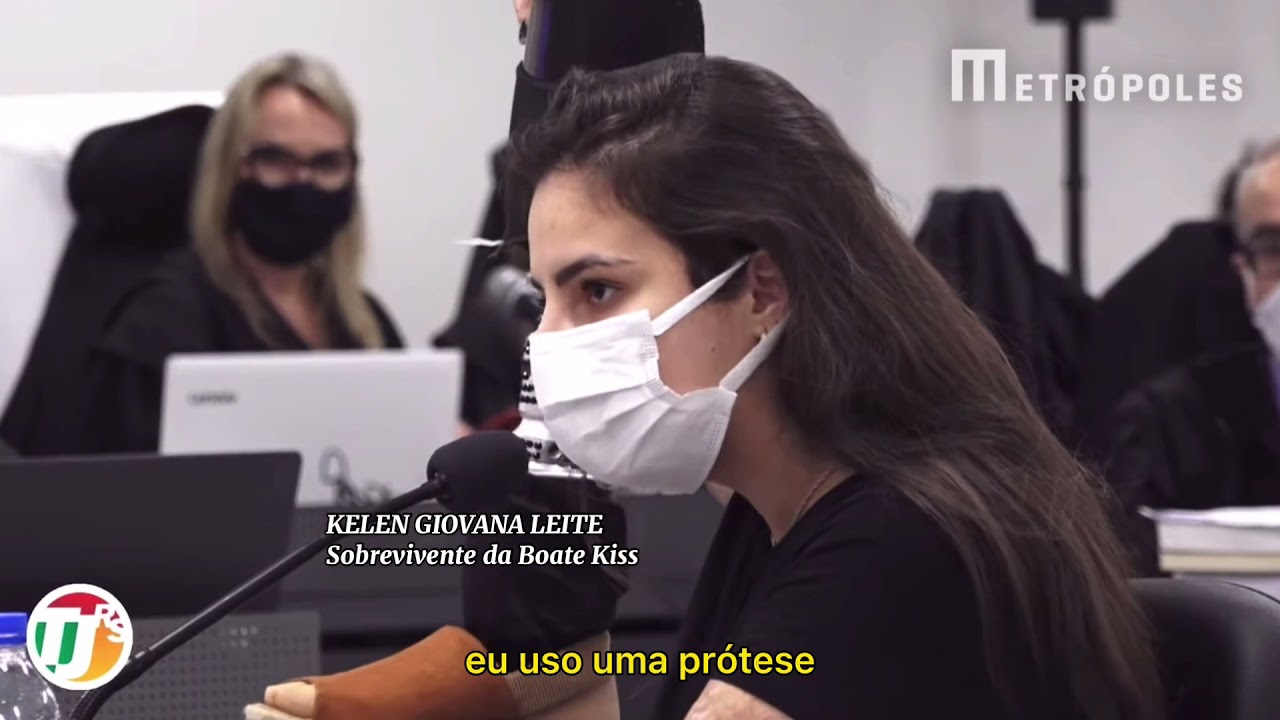 Sobrevivente da boate Kiss confronta réus em julgamento: “quem tem que entender a dor são vocês”