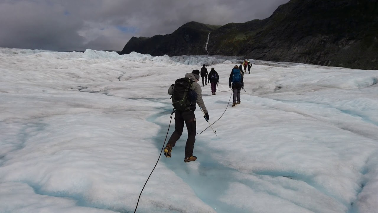 Fjord active guided glacier trip on Jostedalsbreen