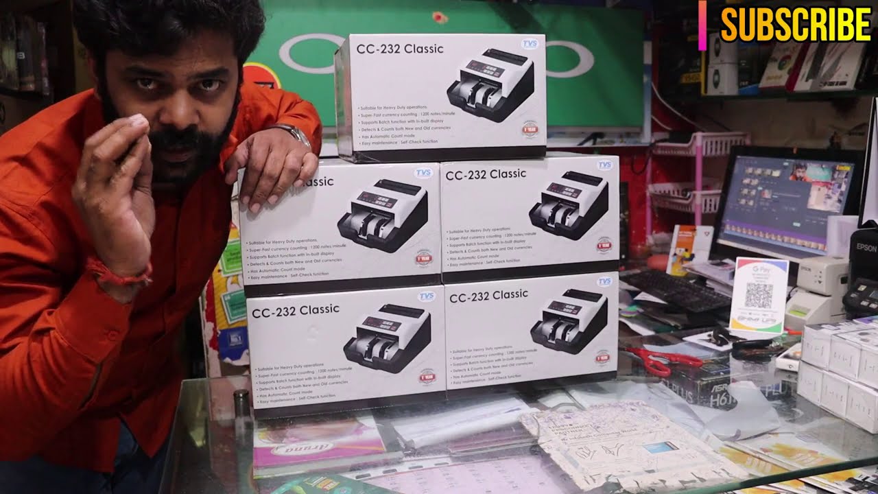 TVS CC-CLASSIC CASH COUNTING MACHINE UNBOXING IN TAMIL