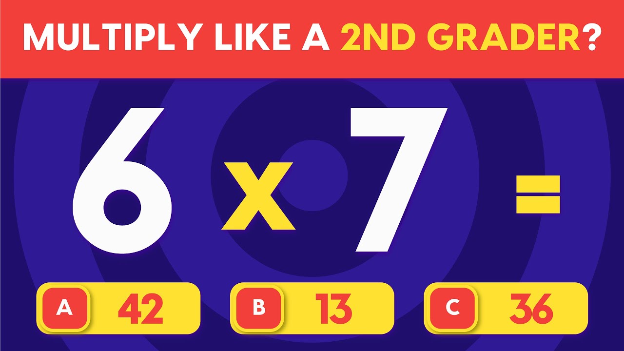 Multiplication Table Quiz for Grade 2 | Math Quiz for Grade 2 | Can You Finish?