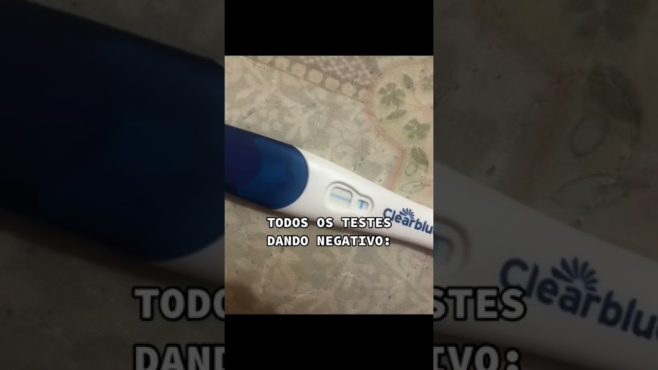 Teste de gravidez negativo estando gr&aacute;vida