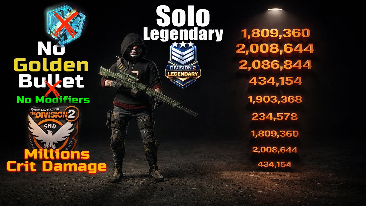 The Division 2 Solo legendary - no golden bullet - 2026