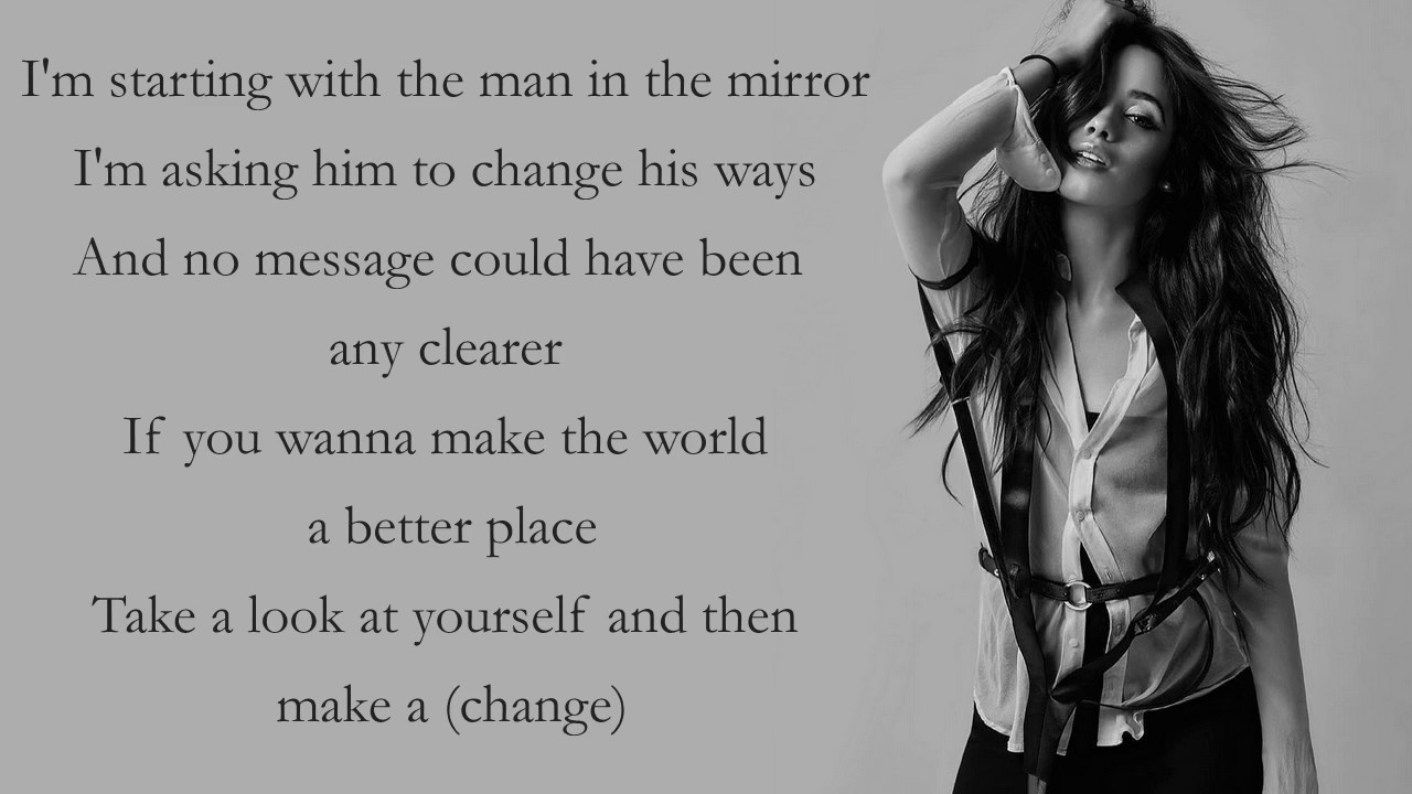 Camila Cabello - Man In The Mirror [Lyrics][Michael Jackson Cover]
