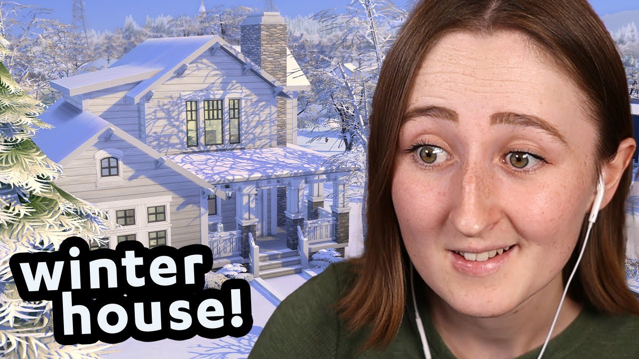 building my wintery dream home in the sims