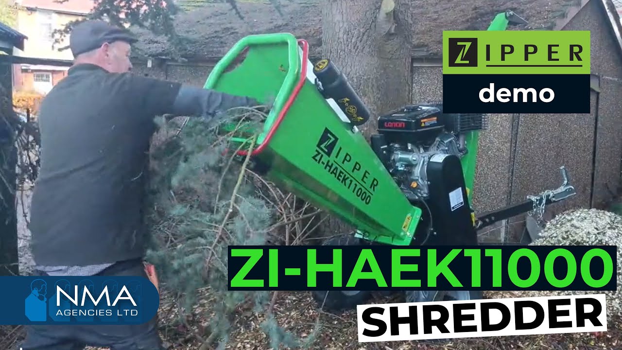 ZIPPER HAEK11000 SHREDDER Product Demonstration