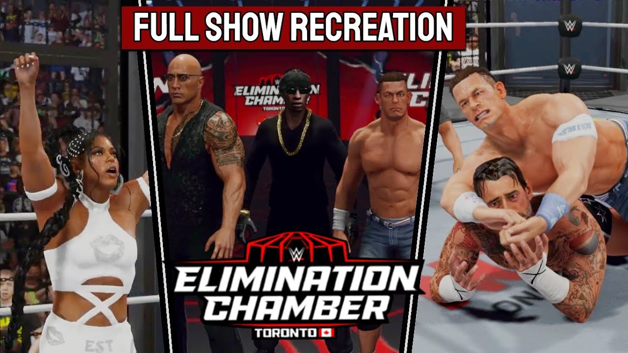 WWE Elimination Chamber 2025 Full Show Highlights | WWE 2K24 Simulation