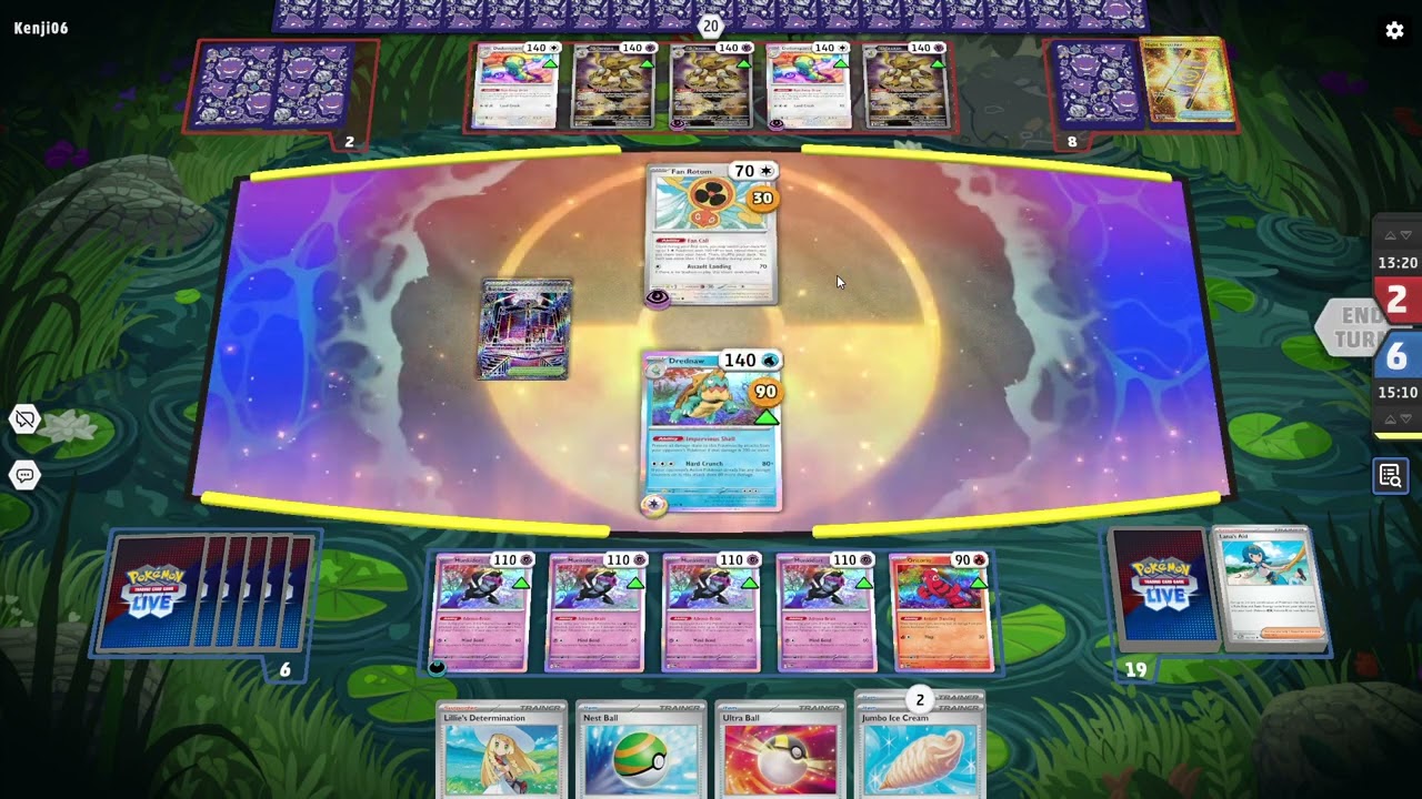 Drednaw vs Alakazam (con los pibes de fondo)