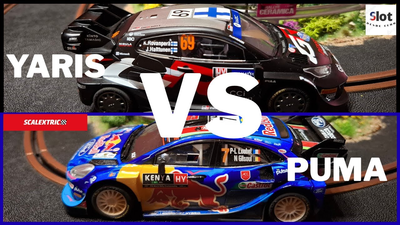 scalextric  yaris VS puma
