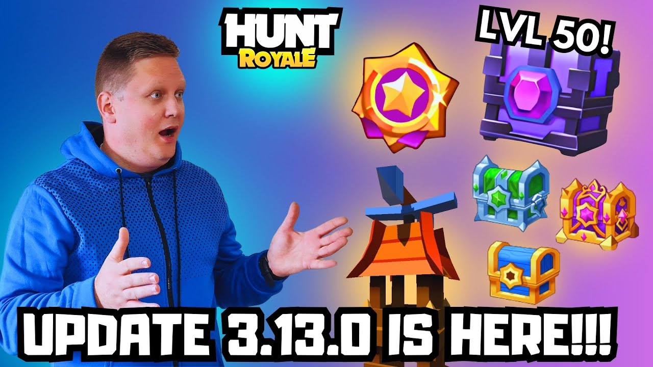 HUNT ROYALE 3.13.0 UPDATE IS HERE! CLAN CHEST LVL 50! HUNTER'S GUILD! TOWERS IN HARD COOP AND MORE!