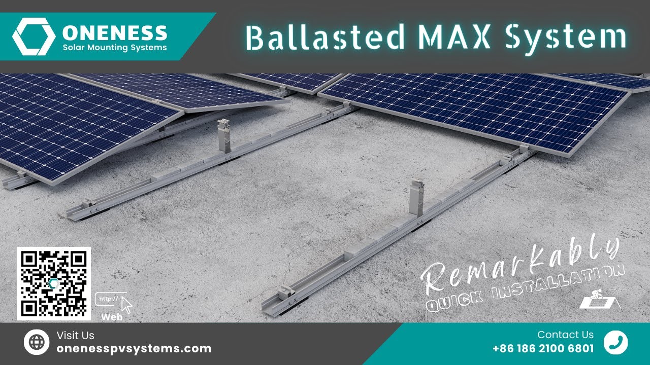 Ballasted MAX Solar Mounting System by ONENESS PV SYSTEMS