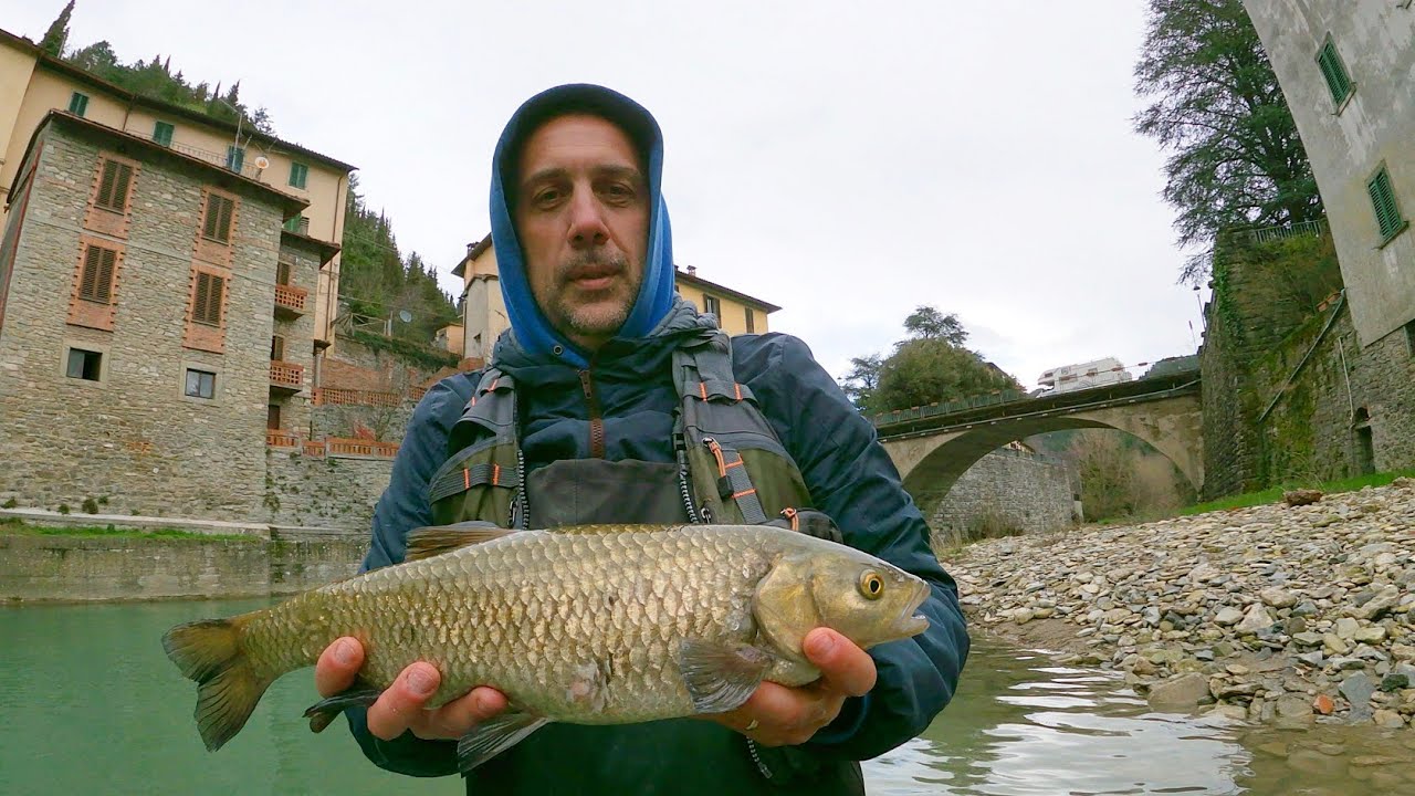 Pesca alla passata nel Fiume Lamone