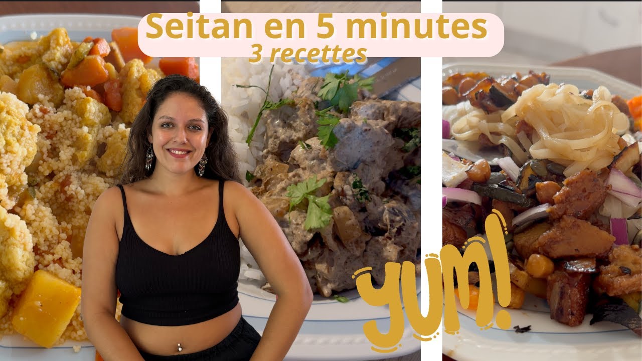 SEITAN MAISON (recette viande végétale) | en 5 minutes et 3 ingrédients | VEGAN