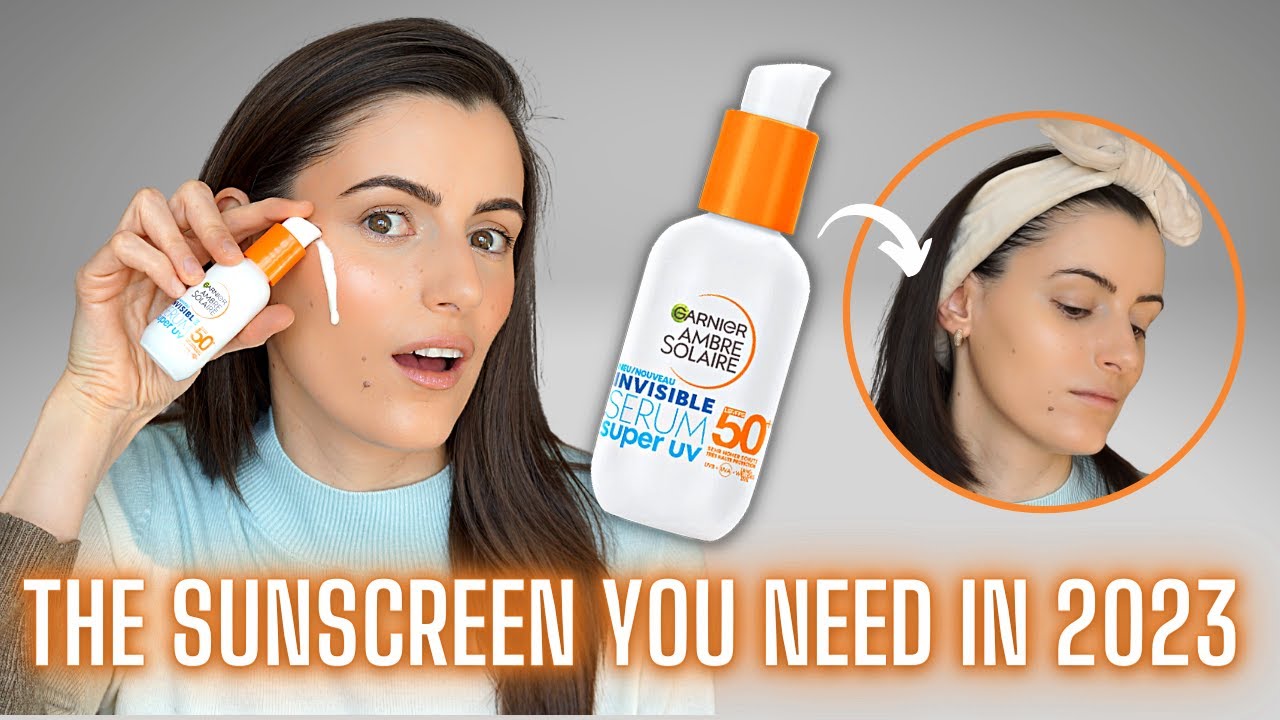 THE BEST SUNSCREEN of 2023? Garnier Ambre Solaire Super UV SPF 50+ Invisible Face Serum  Review