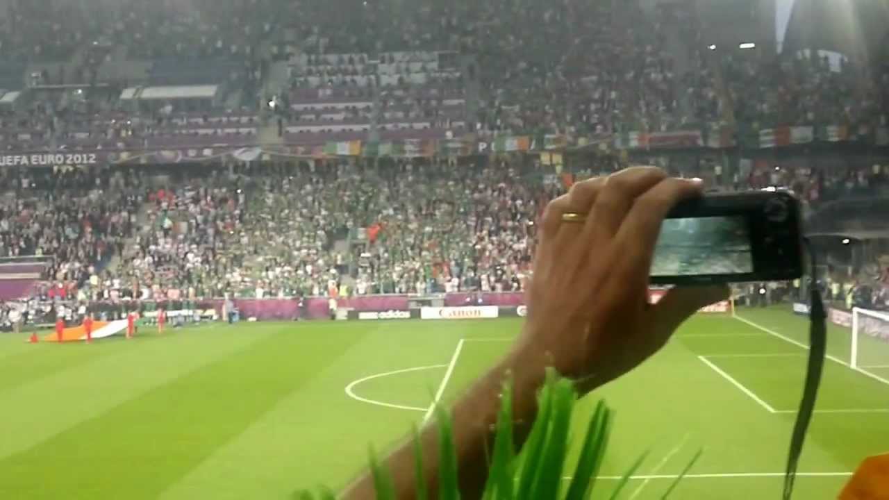 Irish National Anthem Euro 2012 Poznan