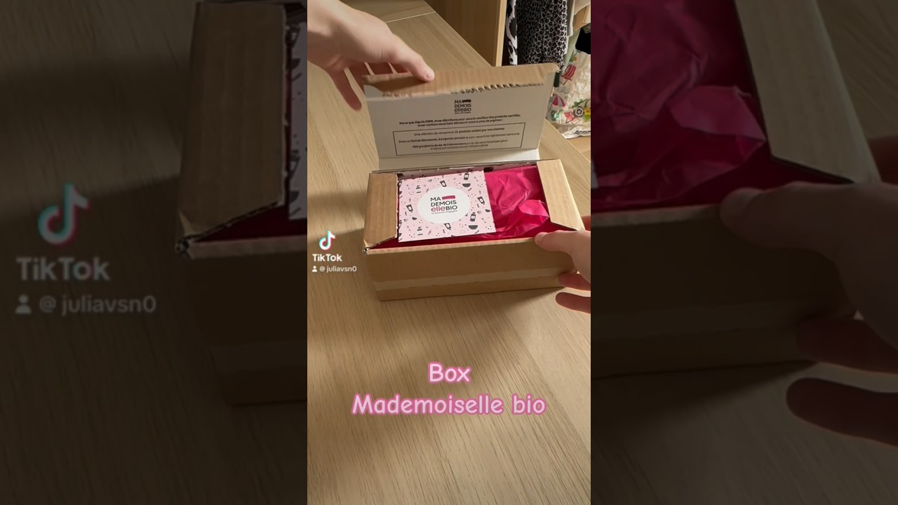 Box mademoiselle bio #box #boxbeaute #beautyhaul #unboxing #unboxingvideo